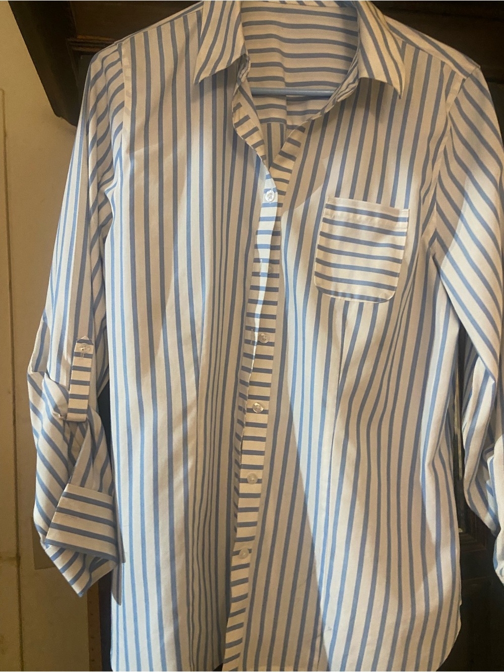 Classic Blue Stripe  Shirt - Brand Unknown - Picture 2 of 2